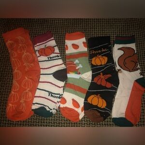 Thanksgiving Socks Size 7/8